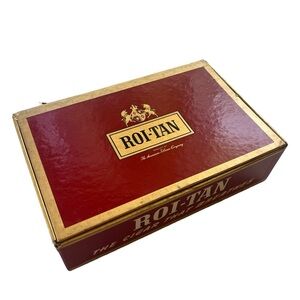 Vintage ROI TAN Fresh Perfectos Extra, American Tob. Company Red Empty Cigar Box